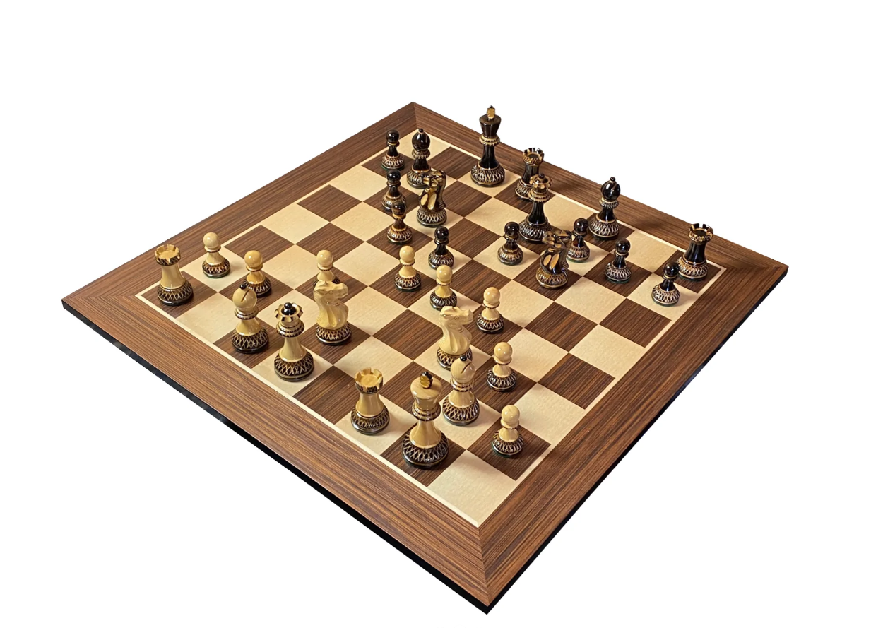 Artistic Parker Chess Pieces 20" Wenge Chessboard and Vinyl Storage Box -  CHESSMAZE STORE UK